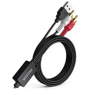 PROZOR 192kHz DAC Converter SPDIF to RCA Optical Toslink Adapter | Digital to Analog Audio Converter with Built-In Amplifier Chip, 1.8m RCA Cable Supports PCM for TV, DVD And Speakers