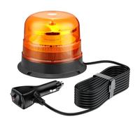 PROZOR Flashing Beacon light 48LEDs Magnetic Rotating Flashing Light Supports 10 Strobe Modes IP67 Waterproof Amber Strobe Lights with Dual Switches and 5m Power Line for 12/24V Car Truck Tractor