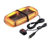 PROZOR Flashing Beacon Light 54LEDs with 7 Flashing Modes Amber Beacon Light Bar IP65 Waterproof Magnetic Car Recovery Strobe Light with Double Switch and 5m/16.4ft Cable for 12V/24V Vehicle