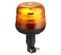 PROZOR Rotating Beacon Light 48LEDs 48W Flashing Beacon light Supports 10 Flash Mode IP67 Waterproof Amber Strobe Lights with Flexible Mounting Base Recovery Light for Tractor Truck 12/24V Vehicles