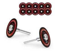 Prozwee 10 Pack 1.5''/38mm Cut Off Wheels with 2 Shank(1/4" Mandrel+1/8" Mandrel),Fiberglass Reinforced Rotary Tool Cutting Disc Set