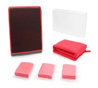 Prozwee Clay Bar Kits for Cars, 3Pcs Clay Bar & 1Pcs Clay Mitt for Car Detailing with Washing and Adsorption Capacity, Car Drying Towel Included (Red)