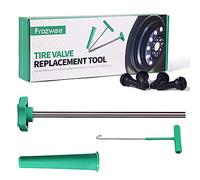 Prozwee Tire Valve Stem Core Quickly Replacement Tool Kit,Perfect Tool for Replacing Leaky Valves in Cars,Trucks,Motorcycles, etc.with 4PCS TR413 Valve Stems