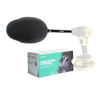 Prozwee Wheel Polisher with Drill Bit Extension,1/4"Hex Shank for Standard Household Drill/Impact Driver,Gourd Head Design is Suitable for Cleaning All Kinds of Wheels, Exhaust Tips, Grilles & etc.