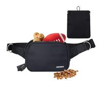 Prpeko Dog Treat Pouch with Poop Bag,Cross Body Dog Walking Bag