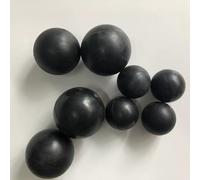 PRPRP Black Round Solid Rubber Bouncy Balls for Training - Available in 2mm to 75mm Sizes(50 4.5mm)