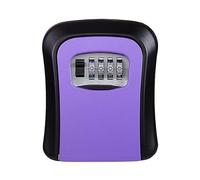 PRPRP Key Safe Box,Key Lock Box, key storage box Weatherproof Wall-mounted Key Safe Password Key Box Key Lock Box No4 Combination Key Storage Lock Box Indoor And Outdoor(Orange)