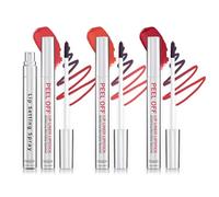 Prreal 3PCS Peel Off Lip Liner Stain Set, Tattoo Peel off Lip Stain Long Lasting with Lip Setting Spray and Tweezers, Quickly Color Highly Pigmented Matte Lip Tint Stain Lipstick