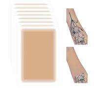 Prreal 8Pcs Tattoo Cover Up Patch, Natural Looking Cover up Tattoos and Scar Tattoo Pflaster, Waterproof, Invisible Body Concealer Makeup Sticker-Natural