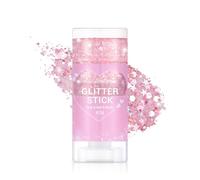 Prreal Body Glitter, Mermaid Sequins Glitter Stick Face Body Sparkling Glitter, Chunky Holographic Hair Glitter, Durable Glitter Lips Nails Festival Rave Halloween Glitter Makeup, 04 Pink