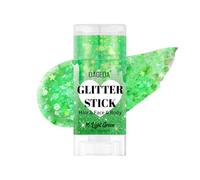 Prreal Body Glitter Stick, Sparkly Face Glitter Gel Makeup,Holographic Hair Glitters Mermaid Sequins, Women Makeup Rave Outfits,Shimmer Face Paint Carnival Halloween Festival Accessories, Light Green