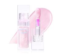 Prreal Fruit Color Changing Lip Oil, Moisturizing Shimmer Lip Oil with Big Brush Head, Hydrating Temperature Color Change Lip Gloss Lip Grow, Plumping Lip Oil Tinted for Lip Care,01 Watermelon