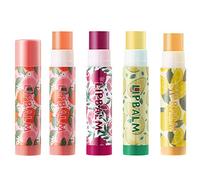 Prreal Lip Balm,4Pcs Fruity Color Lip Balm Set With Long Lasting Nourishing Repair Moisturizing Lip Lotion For Cracked Dry Lips, Smooth Plump hydrated Lip Care Kit For Women or Men