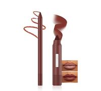 Prreal Lip Liner Pencil and Crayon Lipstick Set, 2 in 1 Matte Lip Liner and Lipstick Combo, Waterproof, Long-lasting, High Pigmented Lip Makeup Kits for Women (03 Chestnut Brown)