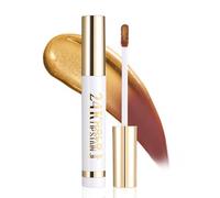 Prreal Lip Stain Peel Off, Gold Lips Mask Tattoo Lip Stain Tint, Highly Pigmented,Waterproof Long-lasting Peel Off Lip Liner, Matte Finish Lip Makeup 04