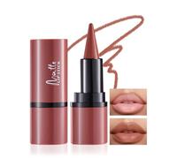 Prreal Matte Lipstick Lip Liner, Gradient Crayon Lip Liner Pencil, Velvet Lip Liner Waterproof 24hours, Highly Pigmented Rich Color Lipstick Lip Makeup,02#
