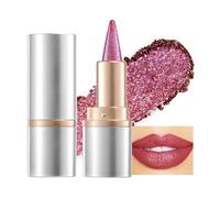 Prreal Metallic Glitter Lipstick, 2-in-1 Gradient Lip Liner and Lipstick, Long Lasting High Shine Lip Color Makeup, Shimmer Lipsticks for Women Girls # 08 Rosewood