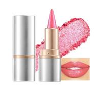 Prreal Metallic Glitter Lipstick, 2-in-1 Gradient Lip Liner and Lipstick, Long Lasting High Shine Lip Color Makeup,Shimmer Lipsticks for Women Girls #02 Romantic