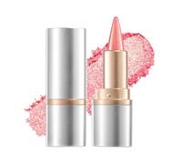Prreal Metallic Glitter Lipstick, 2-in-1 Gradient Lip Liner and Lipstick, Long Lasting High Shine Lip Color Makeup,Shimmer Lipsticks for Women Girls # 01 Fairy