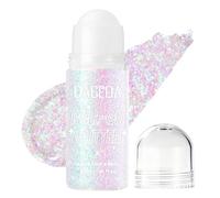 Prreal Neon Pink Body Glitter Gel, Roll-on Face Glitter Makeup, Body Shimmer for Women Rave Accessories, Holographic Hair Sparkles Festival Essentials Party Carnival Halloween Makeup 40ml, 02