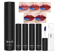 Prreal Peel Off Lip Stain 5 Colors,Tattoo Colored Lip Gloss,Long Lasting Waterproof Liquid Lipstick with 3ML Empty Spray Bottle, Non-Stick Cup Lips Makeup For Women Girls