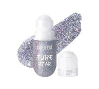 Prreal Roll-on Body Glitter Gel, Mermaid Makeup Festival Rave Accessories, Gliter Face Paint Holographic Hair Glitter Gel, Sparkle Body Shimmer Halloween Makeup for Rave Party(05 Silver)