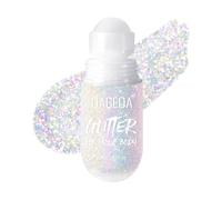 Prreal Roll-on Body Glitter Gel, Mermaid Sequins Glitter Face, Holographic Hair Glitters Makeup, Sparkle Body Shimmer for Liquid Eyeshadow Festival Party Rave Accessories,#15 Aurora