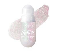 Prreal Roll-on Body Glitter Gel, Mermaid Sequins Glitter Face, Holographic Hair Glitters Makeup, Sparkle Body Shimmer for Liquid Eyeshadow Festival Party Rave Accessories,#12 Neon Pink