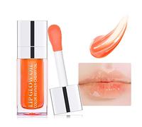 Prreal Tinted Lip Oil Plumping Gloss, Hydrating Glow Care Moisturizing Clear Toot for Dry Lips, Nourishing Water Glossy Glass Gloss Non-Sticky Shine Tint (Coral), Pack Of 1 1 ml