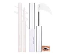 Prreal White Mascara and Eyeliner Pencil Set,4D Fiber Colorful Charming Wateproof Mascara,Lengthening,Volumizing,Party,Stage and Halloween For Women Makeup,04