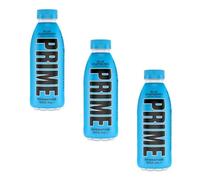 Prrime Energy Drink 500ml - Blue Raspberry - Power Up Your Day With This Refreshing Prrime Energy Drink - Pack of 3