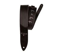 PRS Guitars Premium Leather 2" Strap Embroidered Birds, Black (ACC-3166)