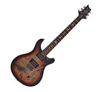 PRS SE Custom 24-08 Burl Charcoal Cherry Midnight Burst