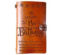 PRSTENLY 13th Birthday Gifts for Girls, 140 Page Refillable Leather Journal