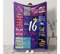PRSTENLY 16th Birthday Gifts Girls, 60 * 50in Fleece Blanket