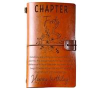 PRSTENLY 40th Birthday Gifts for Women, Happy 40th Birthday 40 Page Refillable Leather Journal Gift for 40 Year Old Women, Funny 40 Bday Gifts for Wife, Mom, Sister, Friends, 40th Birthday Gift Ideas