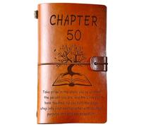 PRSTENLY 50th Birthday Gifts for Women Men, Chapter 50 Leather Journal for Him Her, 1976 50th Birthday Gifts, 50 Year Old Birthday Present for Wife Mum Dad Sister Best Friend