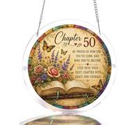 PRSTENLY 50th Birthday Gifts for Women, Puzzle Acrylic Suncatcher | 50th Birth Anniversary, 1976 Birthday Gifts for Women, the 50 Year Old B-Day Presents for Mum Wife Sister Female