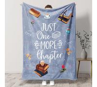 PRSTENLY Book Lover Gifts, Book Accessories Gifts Throw Blanket, Bookish Bookworm Presents for Reading Lovers Readers Women Men Teen Girls on Birthday Christmas Graduation, 50"x60", Blue