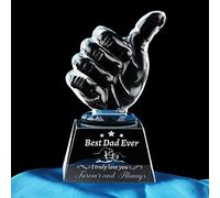 PRSTENLY Christmas Dad Gifts from Daughter Son, Dad Birthday Gifts for Men Crystal Ornaments Gift for Dads from Kids, Fathers Day for Dads Gift for Birthday Daddy Present from Kids