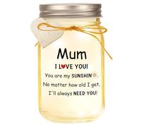 PRSTENLY Christmas Gifts for Mum, Mum Birthday Gifts, Jar Decorative Light Gifts for Mummy, Birthday Gift for Mums from Daughter Son, Present for Mums on Mothers Day Thanksgiving Christma
