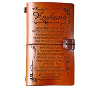 PRSTENLY Gifts for Husband Leather Journal, Husband Gifts for Fathers Day, To My Husband Gifts 140 Page Notebooks, Valentines Day Anniversary Birthday Wedding Gifts for Him Husband from Wife