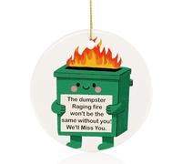 PRSTENLY Going Away Gift Retirement Gift for Colleague Funny Coworker Leaving Gifts Ceramic Card Hanging Ornaments for Women Men, Farewell Gifts for Leader Coworker Friends New Job Gift
