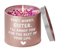 PRSTENLY Sister Gifts from Sister, 9OZ Scented Candles Gifts for Sister on Her Birthday Christmas Wedding Day Housewarming, Sister Birthday Gift from Sister Adult