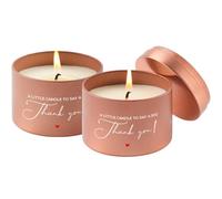 PRSTENLY Thank You Gifts for Women Christmas Mothers Day Birthday Teacher Gifts Thank You Present 2PCS/ Set Scented Candle Gift for Her Women Mum, Retirement Friendship Appreciation Teacher Gift