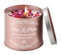 PRSTENLY Wedding Gifts for Bride and Groom, Mr and Mrs Gifts for Couples Scented Candle Gift 9oz, Wedding Gift for Couples 2025 Engagement Bride to Be Present Wedding Day Congratulation