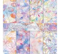 PRSTINCOL Scrapbook Paper,16 Sheets 6 x 6 Inch Shimmering Light Style Scrapbook Supplies,Single-Sided Vivid Origami Decoupage Paper for DIY Crafts, Card Making, Art Journaling