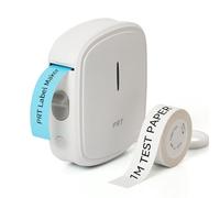 PRT Label Maker Machine with Tape, Portable Bluetooth Label Printer, Handheld Sticker Maker with Multiple Templates for Home, School, Office Organization, Waterproof Storage Barcode Label- White