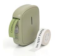 PRT Label Makers Machine with Tape Built-in Cutter Portable Bluetooth Handheld Sticker Printer for Home Office Organization iOS Android Mini Inkless Labeler USB Rechargeable- Green