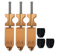 Prterver 3PK 0.4MM Upgrade Hotend for AD5X Assembled Extruder Hotend Kit All Metal Quick Detachable Integrated Nozzle